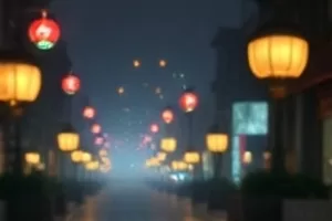 《无声的雨》雨中两人用手语交谈的街角镜头