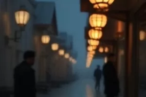 《纸灯笼之夜》祭典夜里飘着写上名字的灯笼